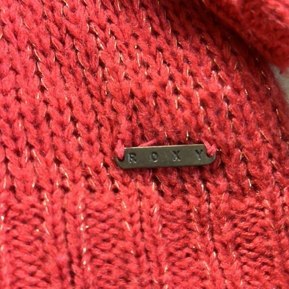 Roxy Shimmer Sweater Coral/Pink Size Small - Picture 2 of 3